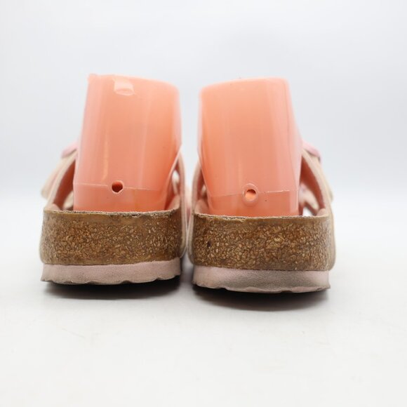 Birkenstock Arizona Women's Size 7 EU 38 Birko Flor White Floral Blossom Slides - Picture 5 of 10